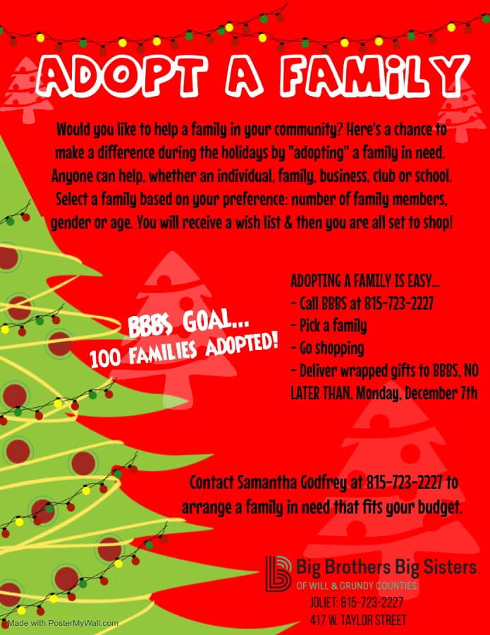 Adopt A Family For Christmas Flyer